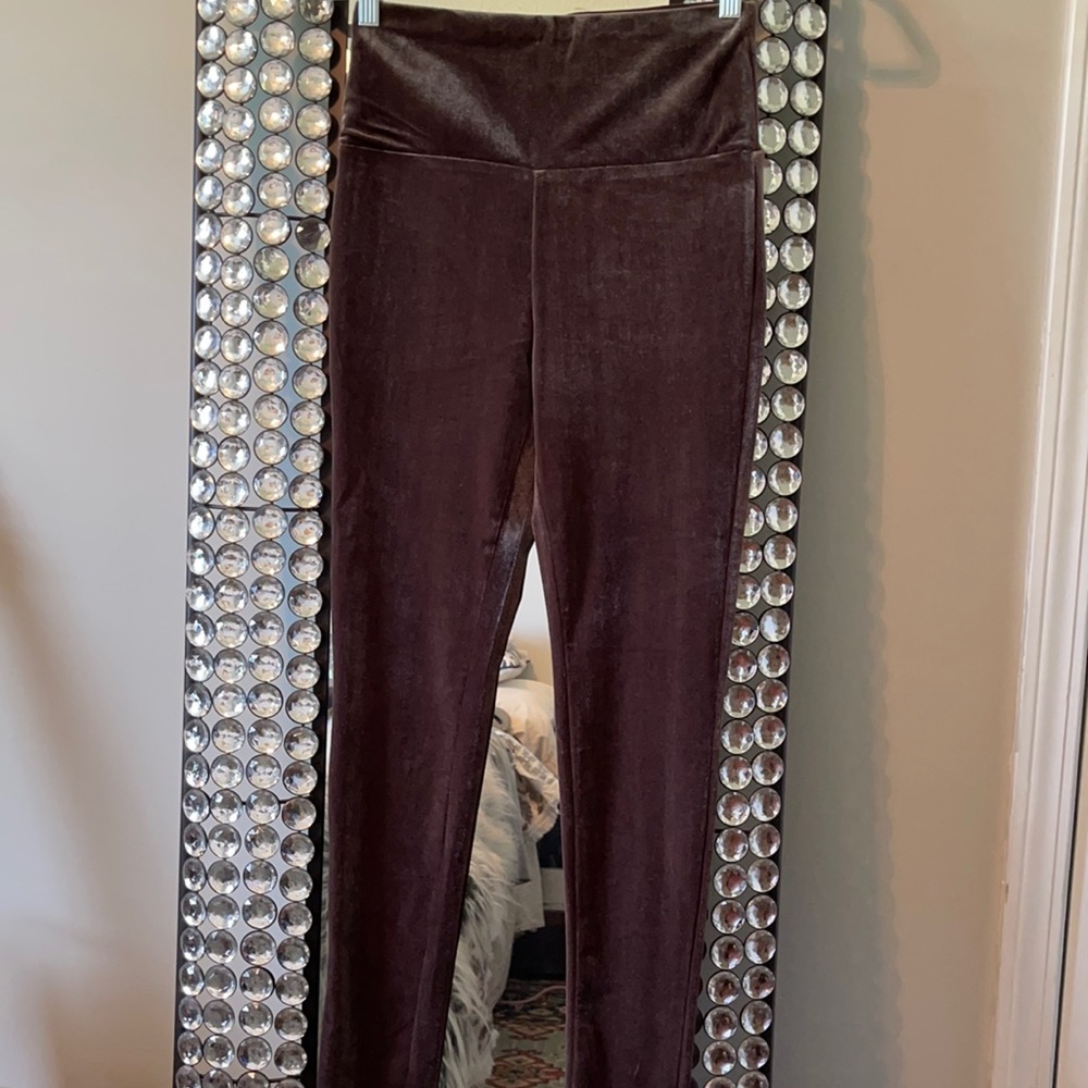 SHEIN Velour Leggings Women’s Velvet Medium Brown